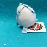 Mini White Bear Plush Keychain 2"