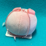 Mini Pink Bear Plush Keychain 2"