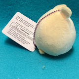 Mini Yellow Bear Plush Keychain 2"