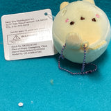 Mini Yellow Bear Plush Keychain 2"