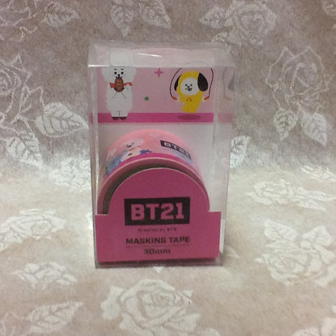 Kpop - BTS BT21 Masking Tape Pink