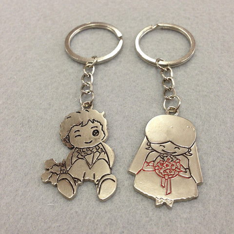 Bride and Groom Couples Keychain