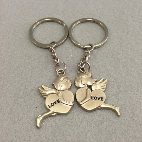 Love Angels Couples Keychain