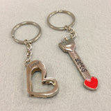 'Love' Heart and Arrow Couples Keychain 2 Pieces